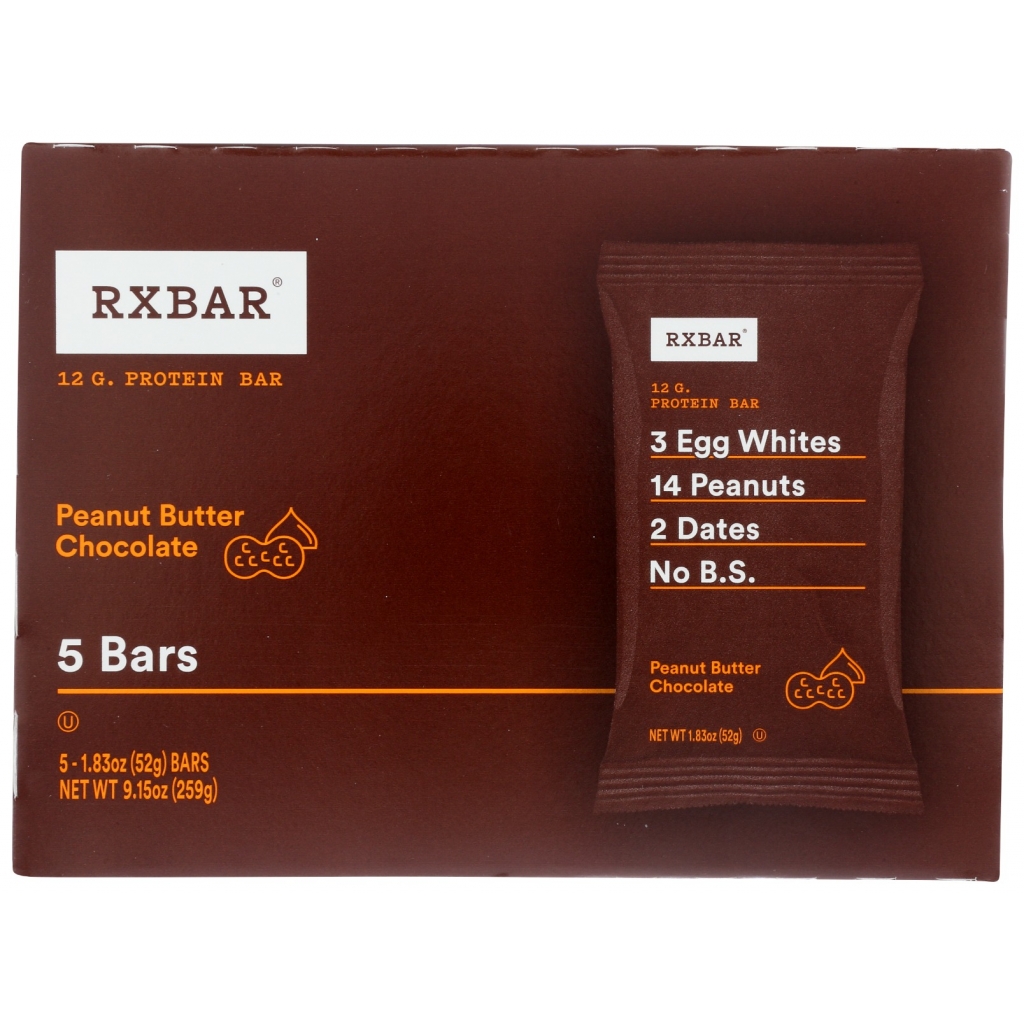 Peanut Butter Chocolate Protein Bars, 5-Pack