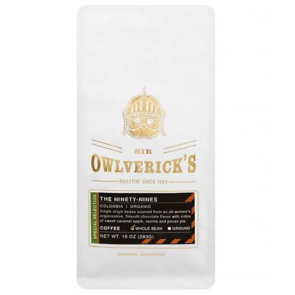 Whole Bean Organic Coffee - Sir Owlverick's - 10 oz