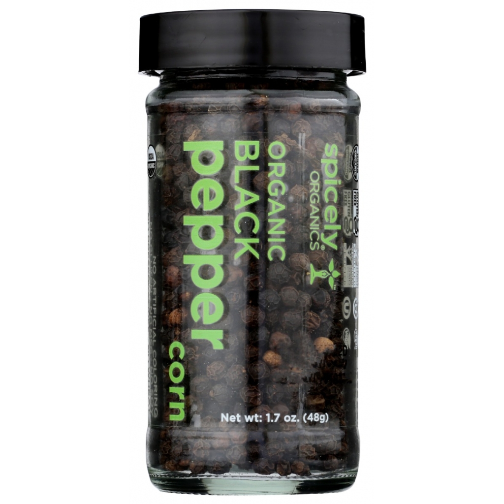 Organic Black Peppercorn Jar