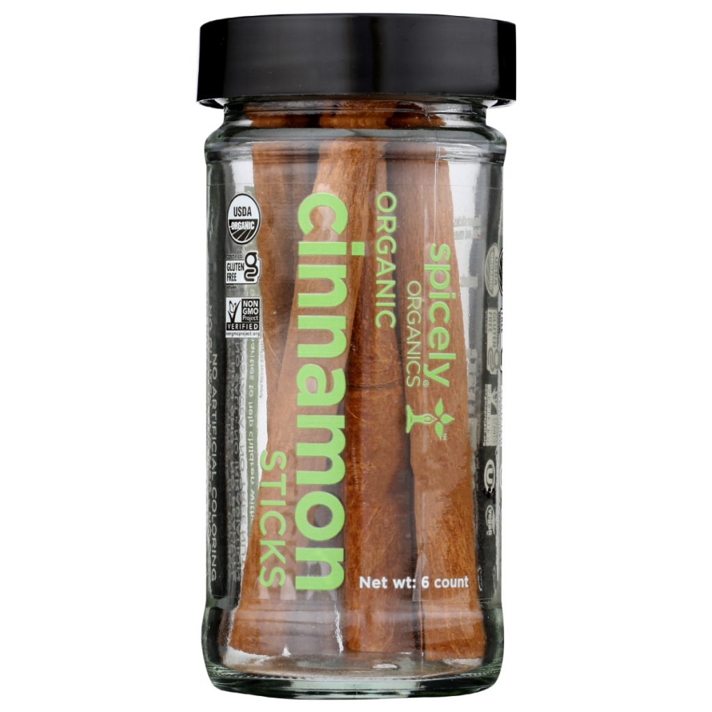 Organic Cinnamon Sticks Jar - 6 pc