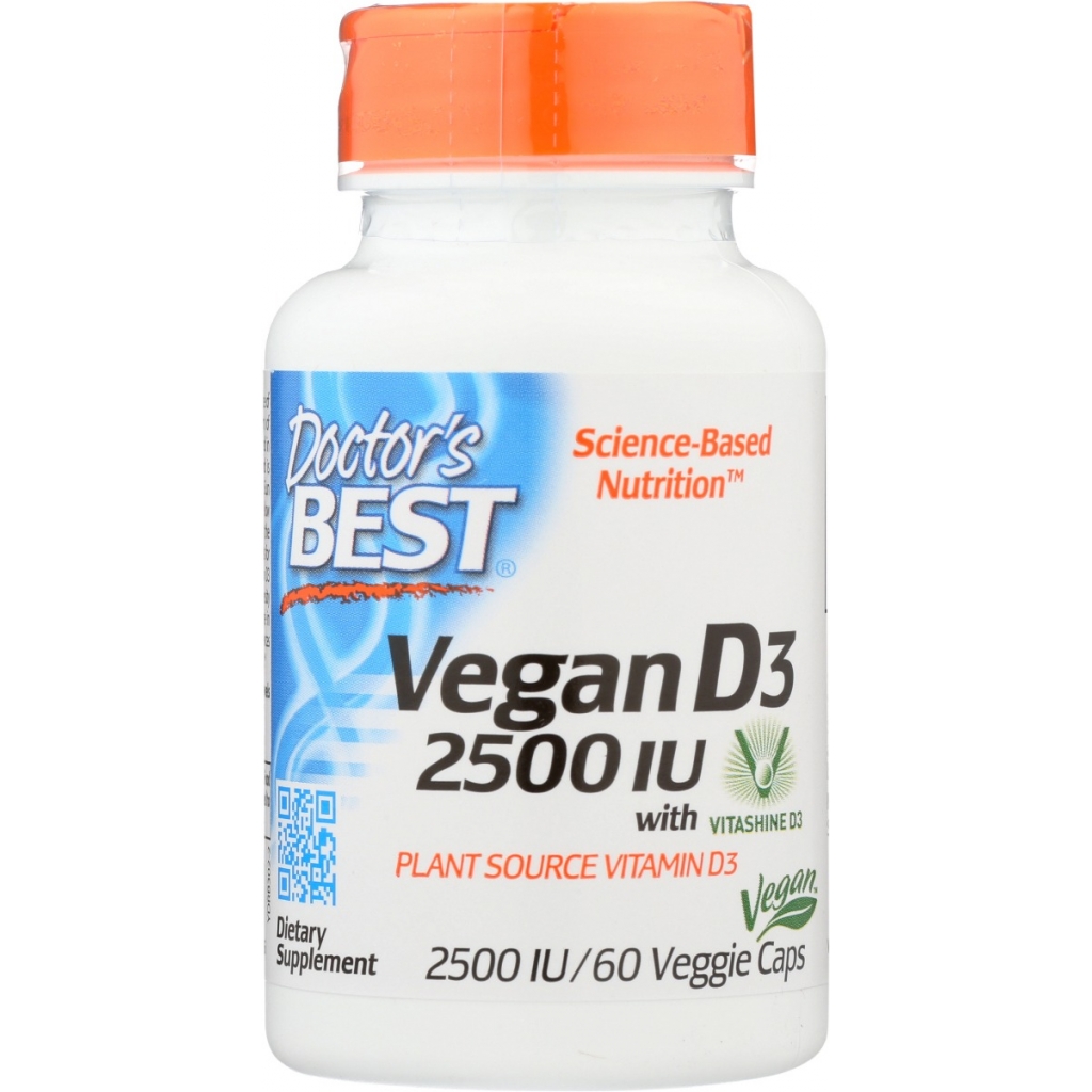 Vegan Vitamin D3 2500 IU - 60 Veggie Capsules