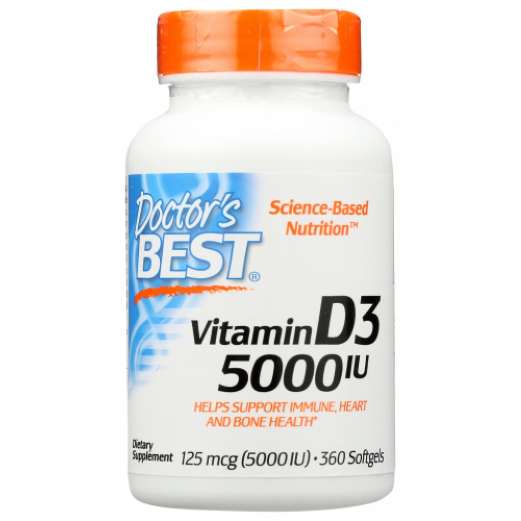 Vitamin D3 5000 IU Supplement - 360 Softgels