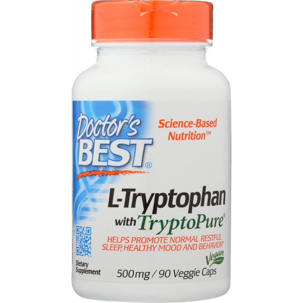 L-Tryptophan with TryptoPure 500Mg - 90 Veggie Caps