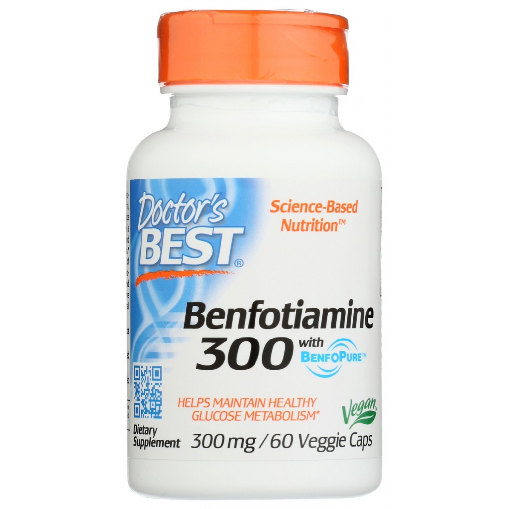 Benfotiamine Dietary Supplement, 300 mg, 60 vcaps