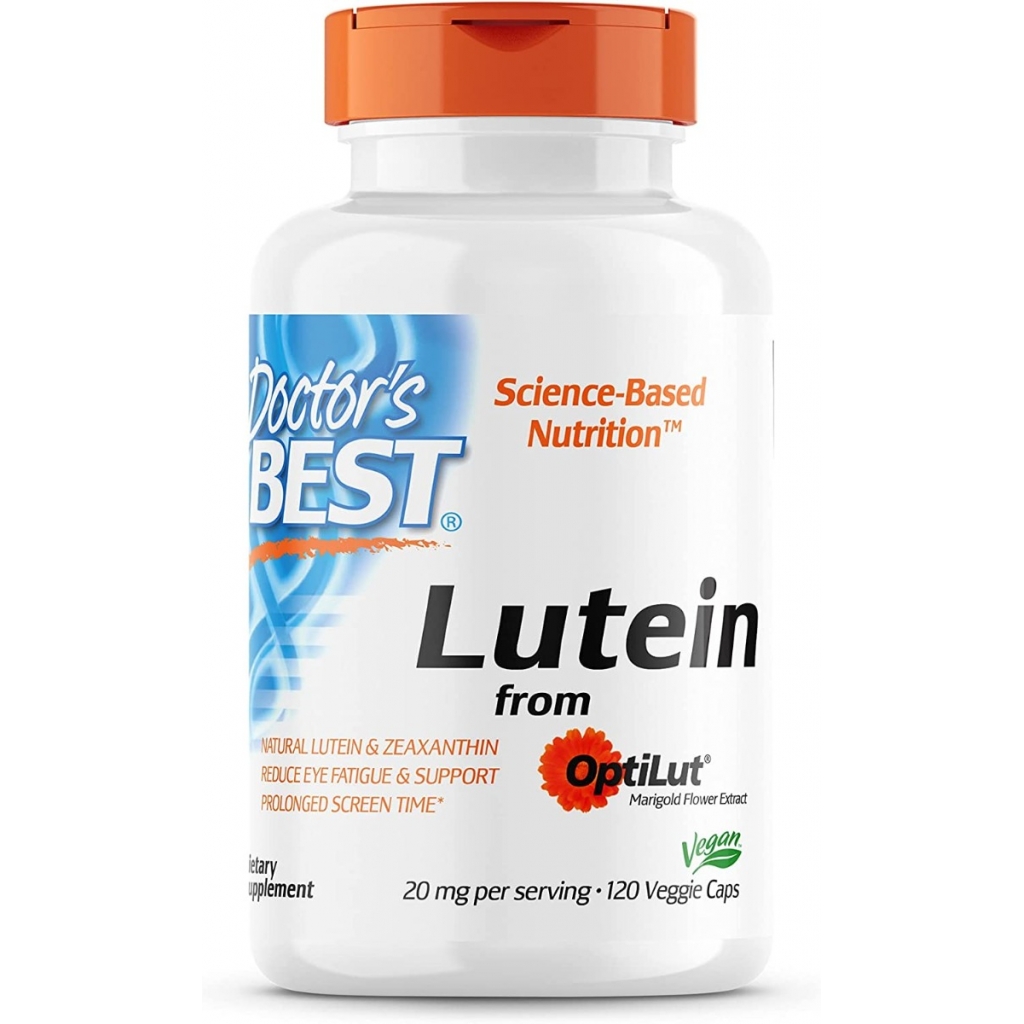 Natural Lutein Optilut Supplement, 10 mg, 120 vcaps