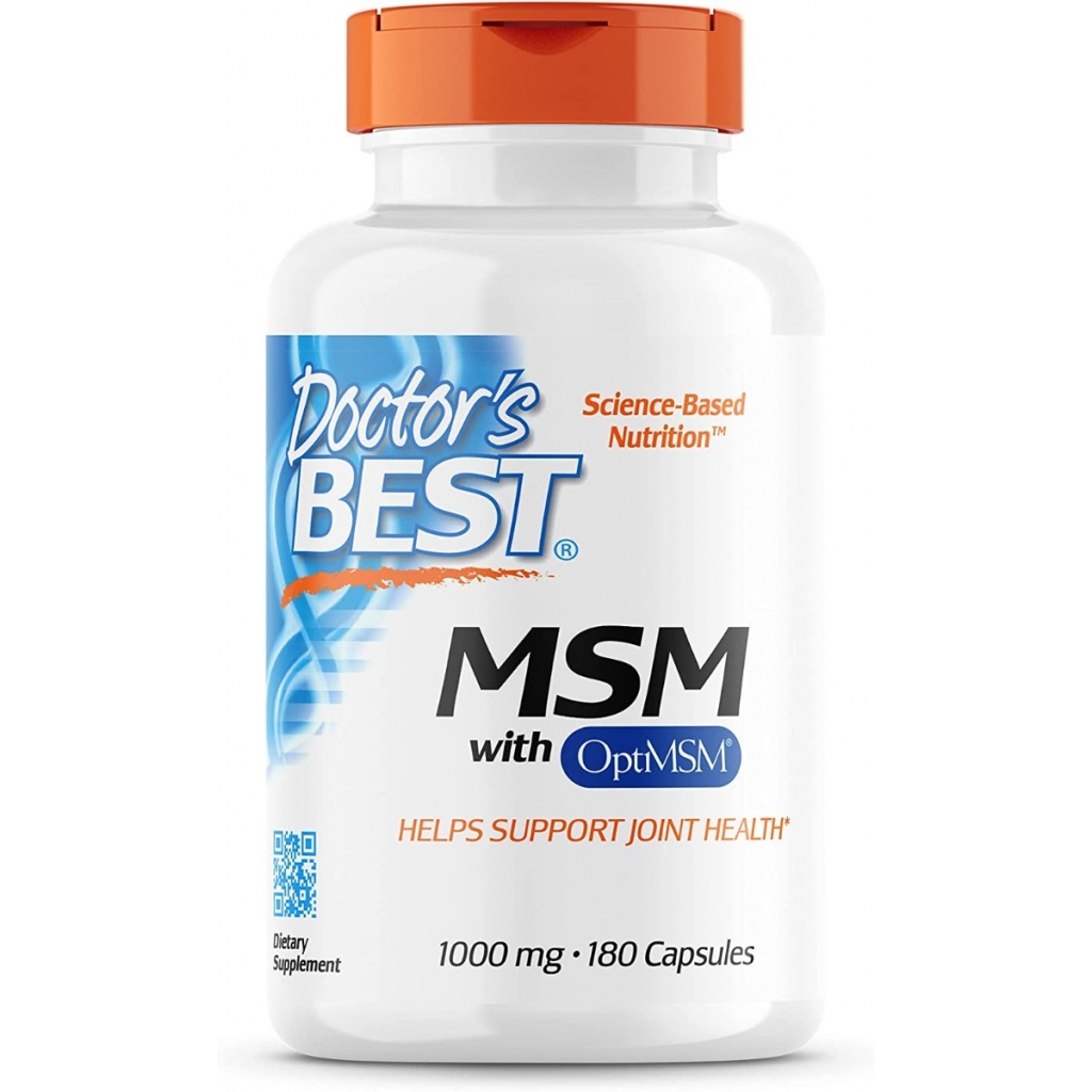 Doctor's Best MSM with OptiMSM® - 1000mg, 180 Caps