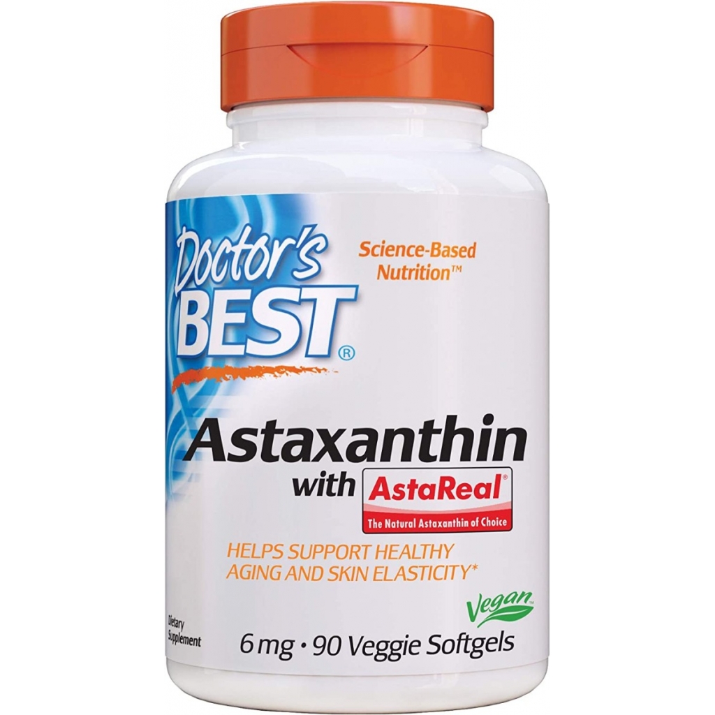 Doctor's Best Natural Astaxanthin - 6Mg, 90 Softgels