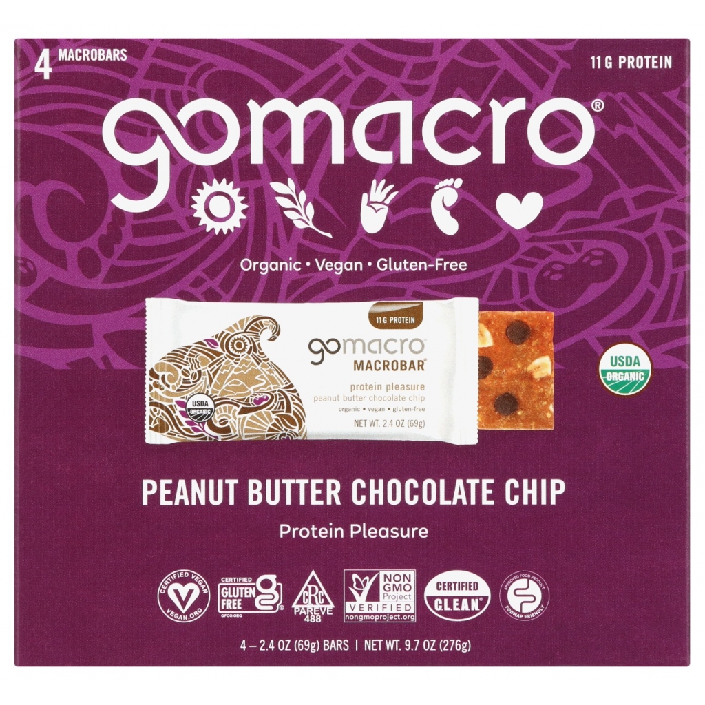 Organic Peanut Butter Chocolate Chip Snack Bars