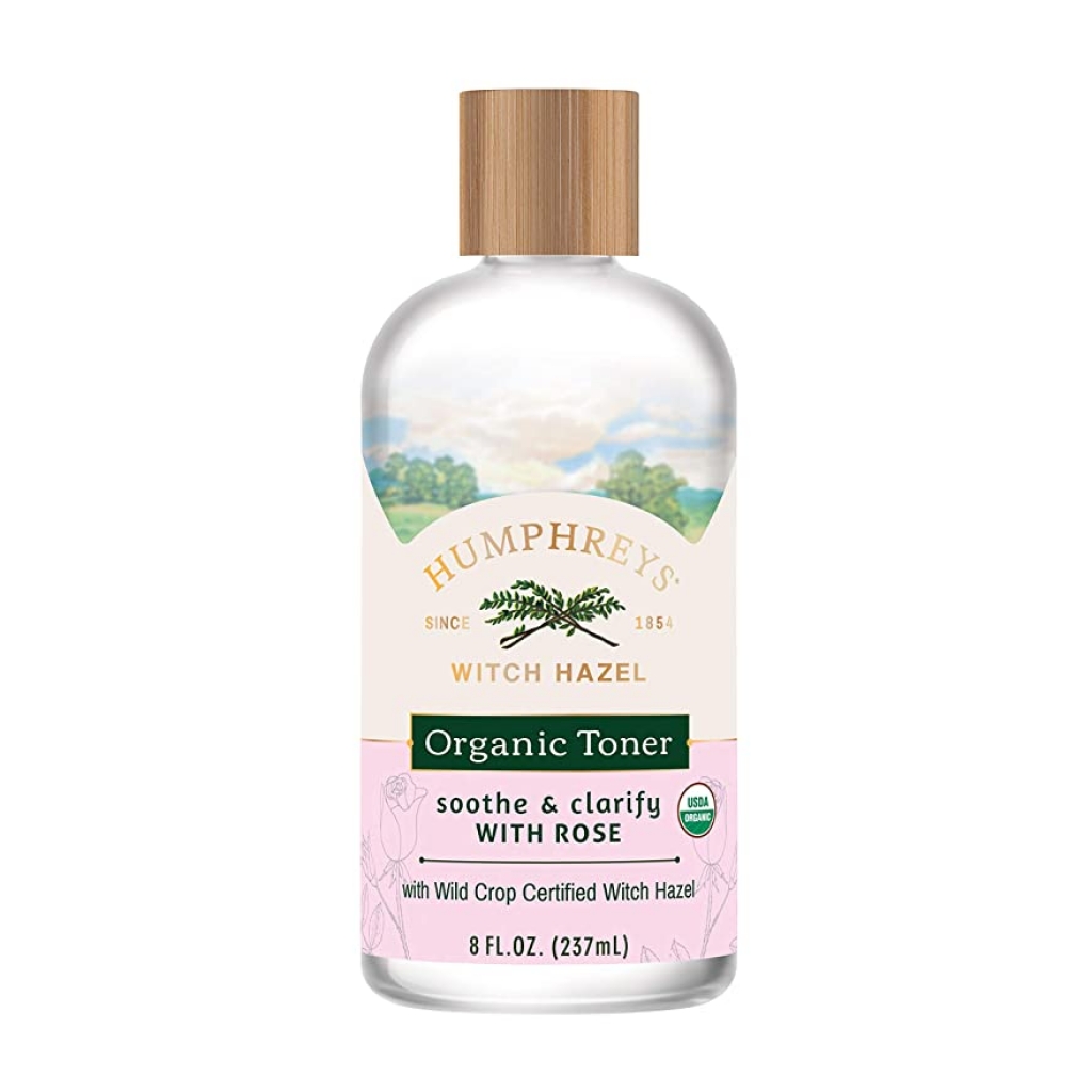 Certified Organic Witch Hazel Rose Toner - 8 oz