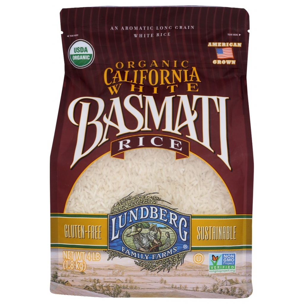 California White Basmati Rice - Organic, 4 lb