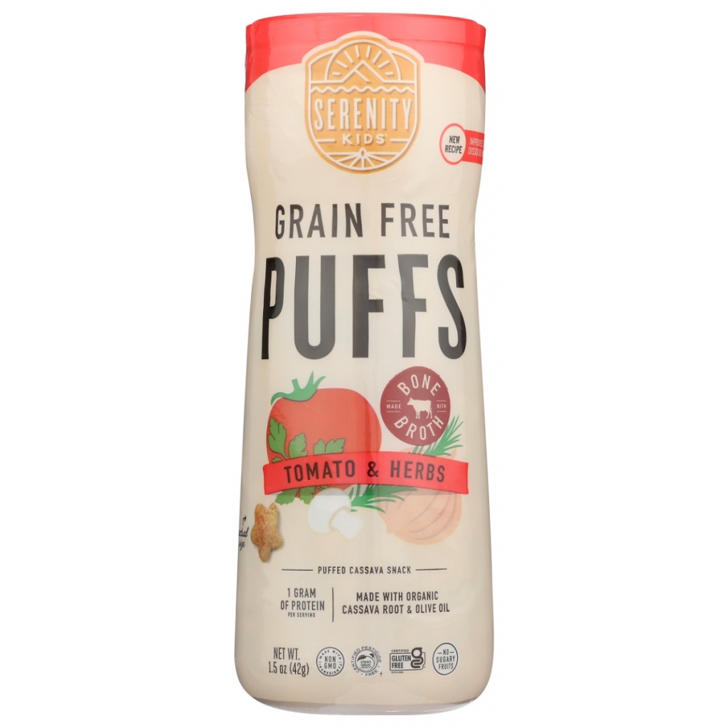 Tomato & Herbs Grain-Free Baby Puffs - 1.5 oz