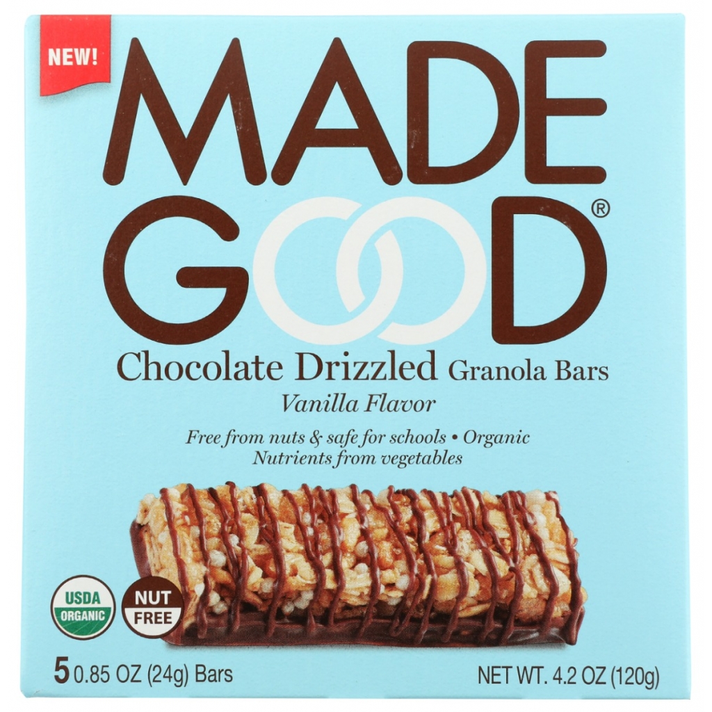 Vanilla Chocolate Drizzled Granola Bars, 4.2 oz