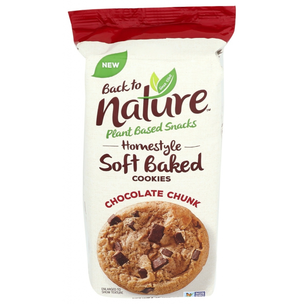 Back to Nature Homestyle Soft Baked Chocolate Chunk Cookies, 8 oz