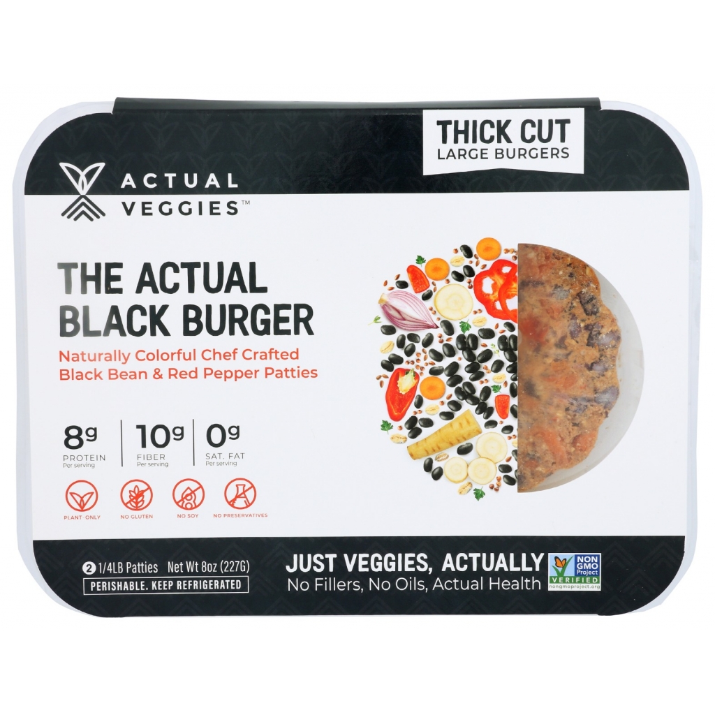 The Actual Black Burger - 8 oz.