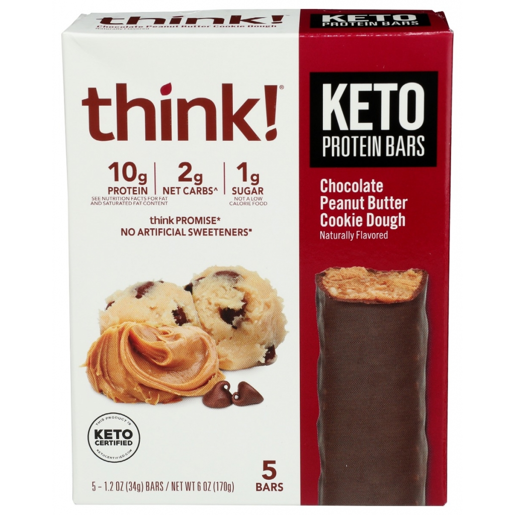 Keto-Friendly Chocolate Peanut Butter Cookie Dough Protein Bar, 6 oz