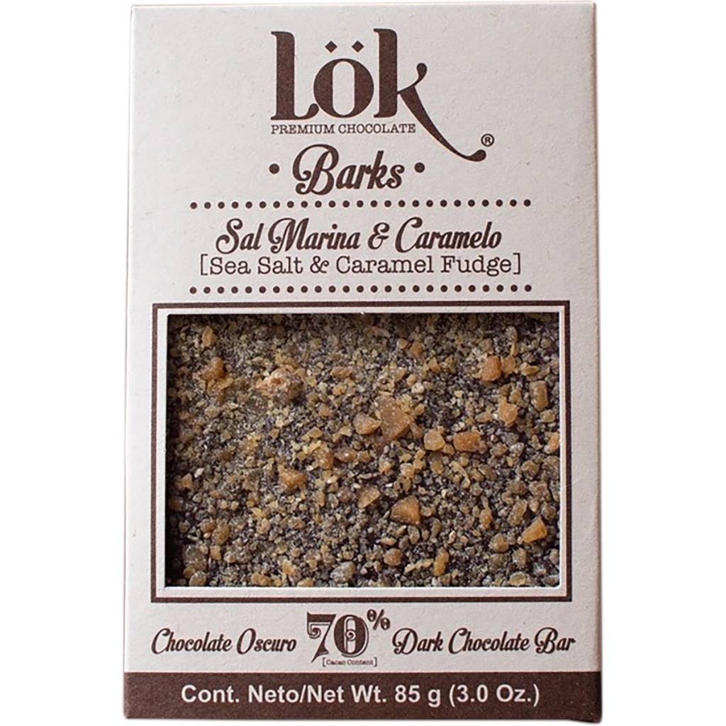 Decadent Dark Chocolate Bark with Sea Salt & Caramel - 3 oz