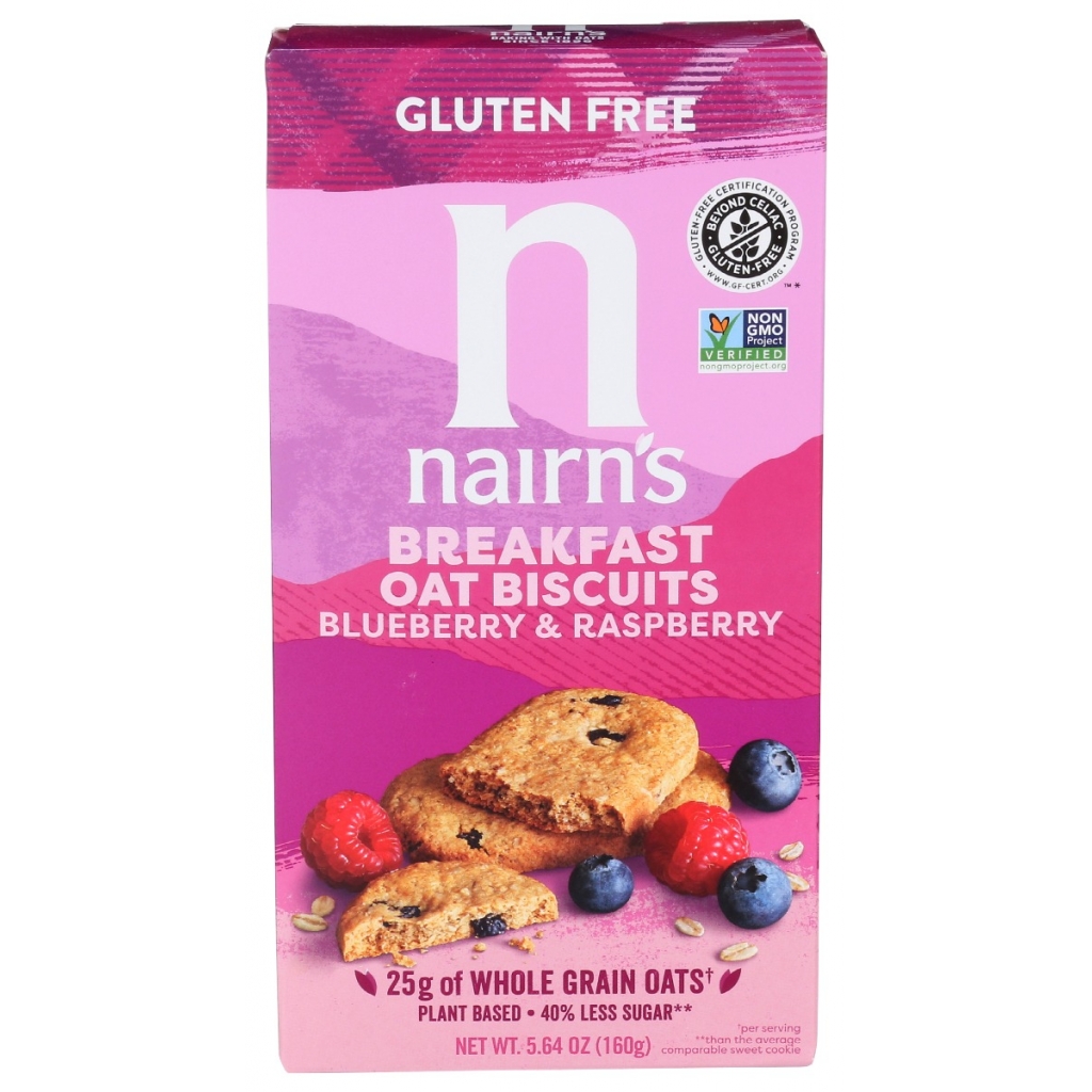 Blueberry & Raspberry Breakfast Oat Biscuits - 5.64 oz.