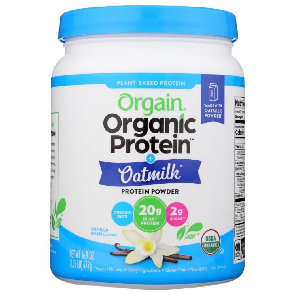 Premium Organic Protein Oatmilk Plant Based Protein Powder - 16.9 oz