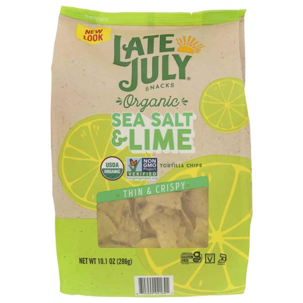 Late July Sea Salt and Lime Tortilla Chips - 10.1 oz