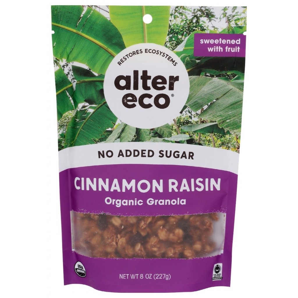 Cinnamon Raisin Organic Granola - Healthy Treat