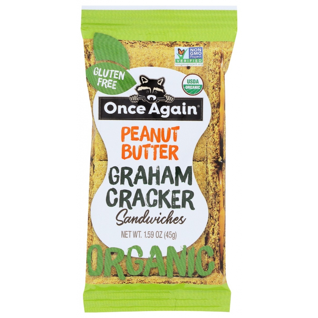 Organic Peanut Butter Sandwich Crackers, 2 oz