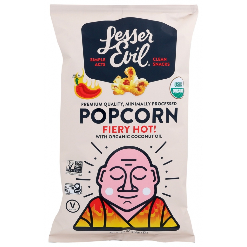 Organic Fiery Hot Popcorn - 4.6 oz