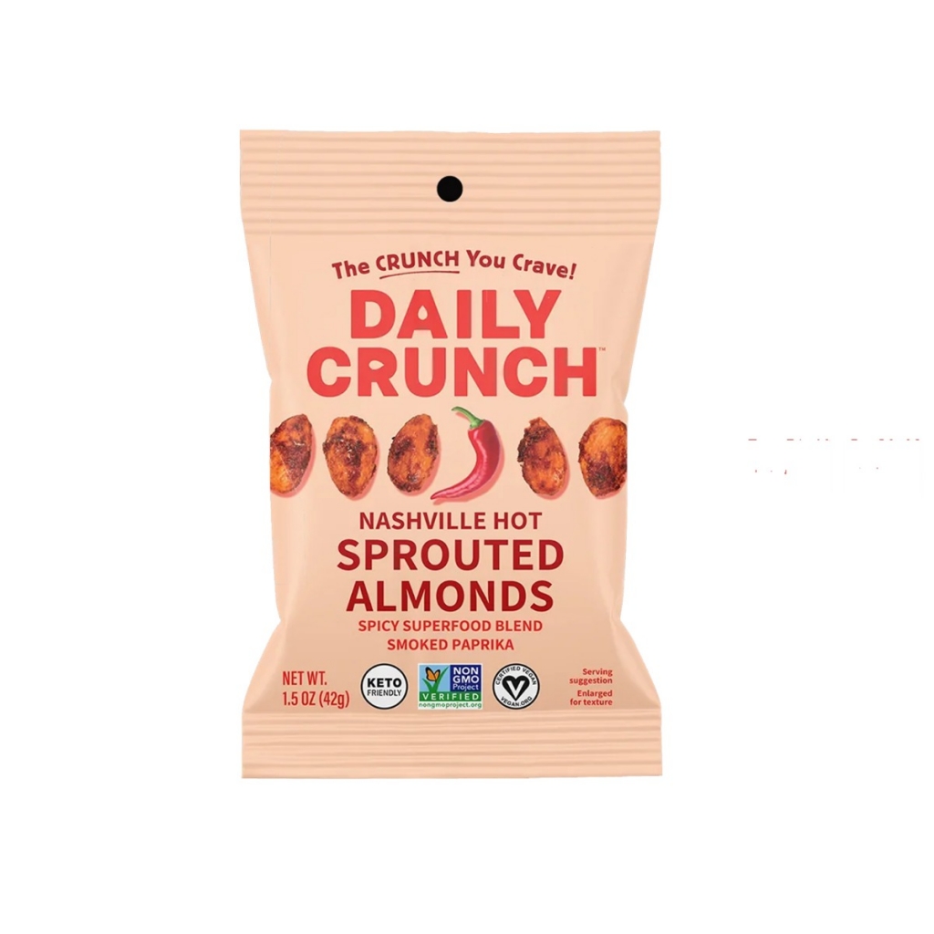 Nashville Hot Sprouted Almonds, 1.5 oz