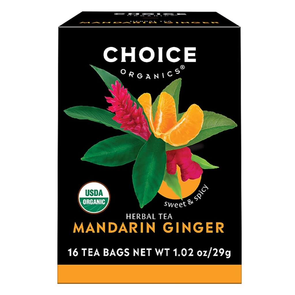 Mandarin Ginger Herbal Tea, 16 Bags