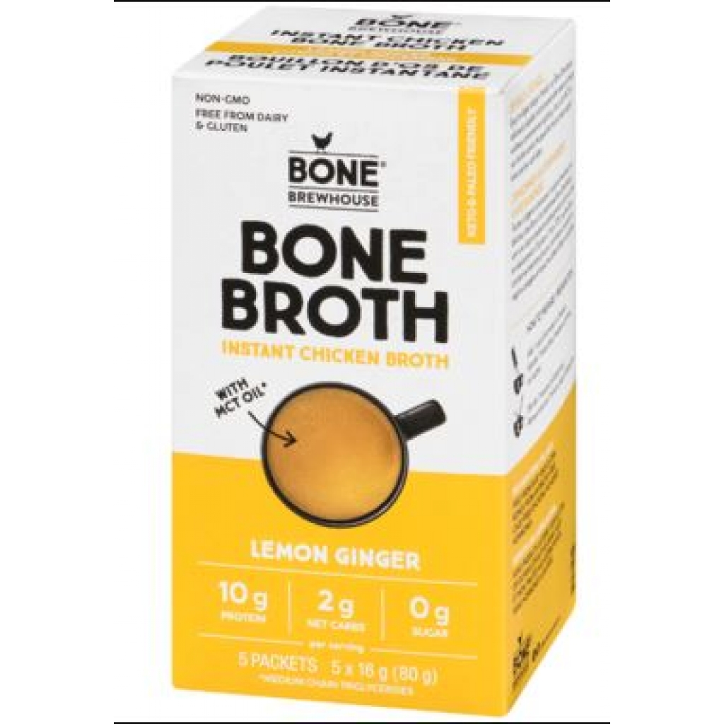 Lemon Ginger Chicken Bone Broth