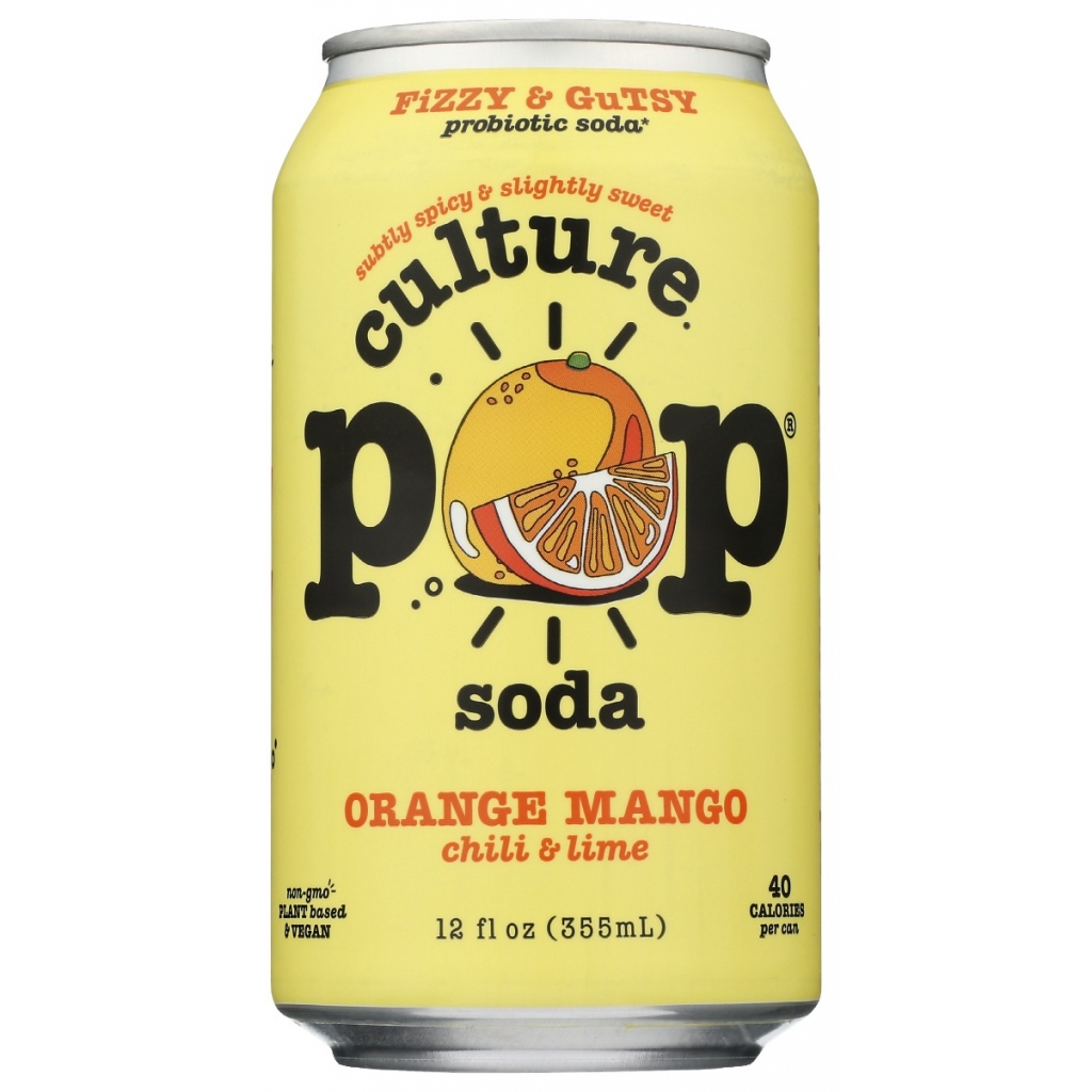 Orange Mango Chili & Lime Probiotic Soda, 12 fl oz