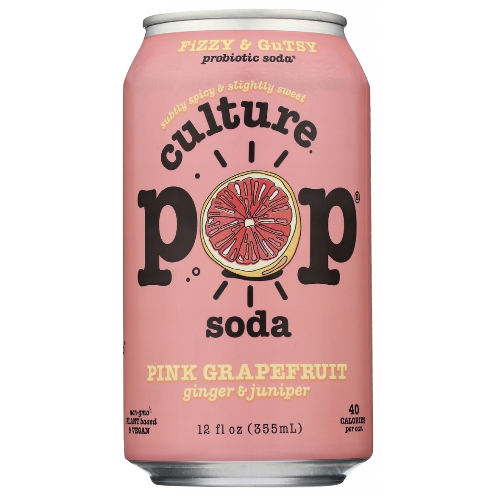 Pink Grapefruit Ginger & Juniper Probiotic Soda