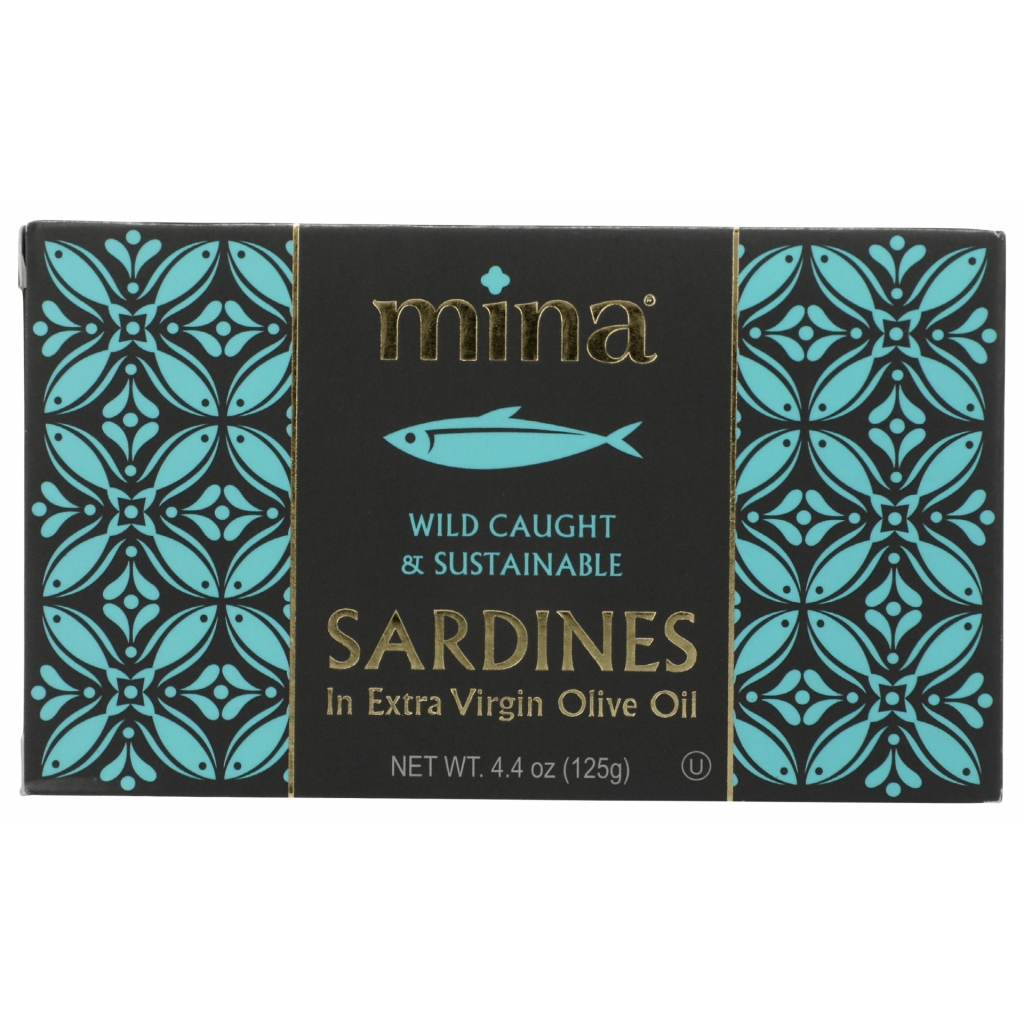 Wild-Caught Sardines in Extra Virgin Olive Oil, 4.4 oz