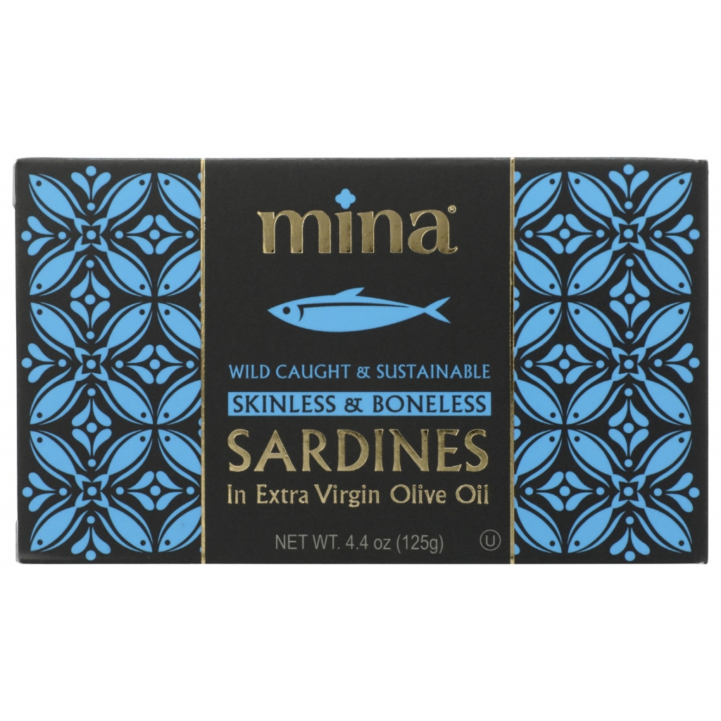 Sardines in Extra Virgin Olive Oil - Skinless and Boneless - 4.4 oz