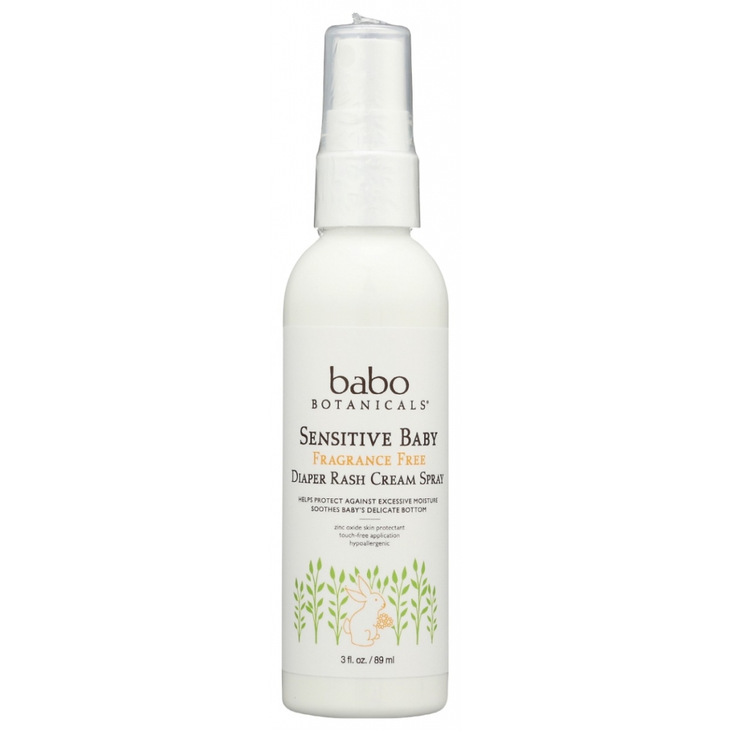 Organic Fragrance-Free Diaper Rash Cream Spray, 3 oz