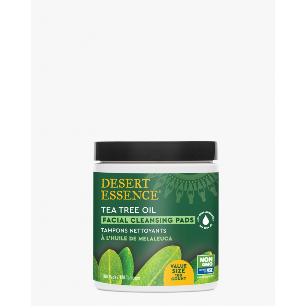 Tea Tree Oil Facial Cleansing Pads, 100 ct