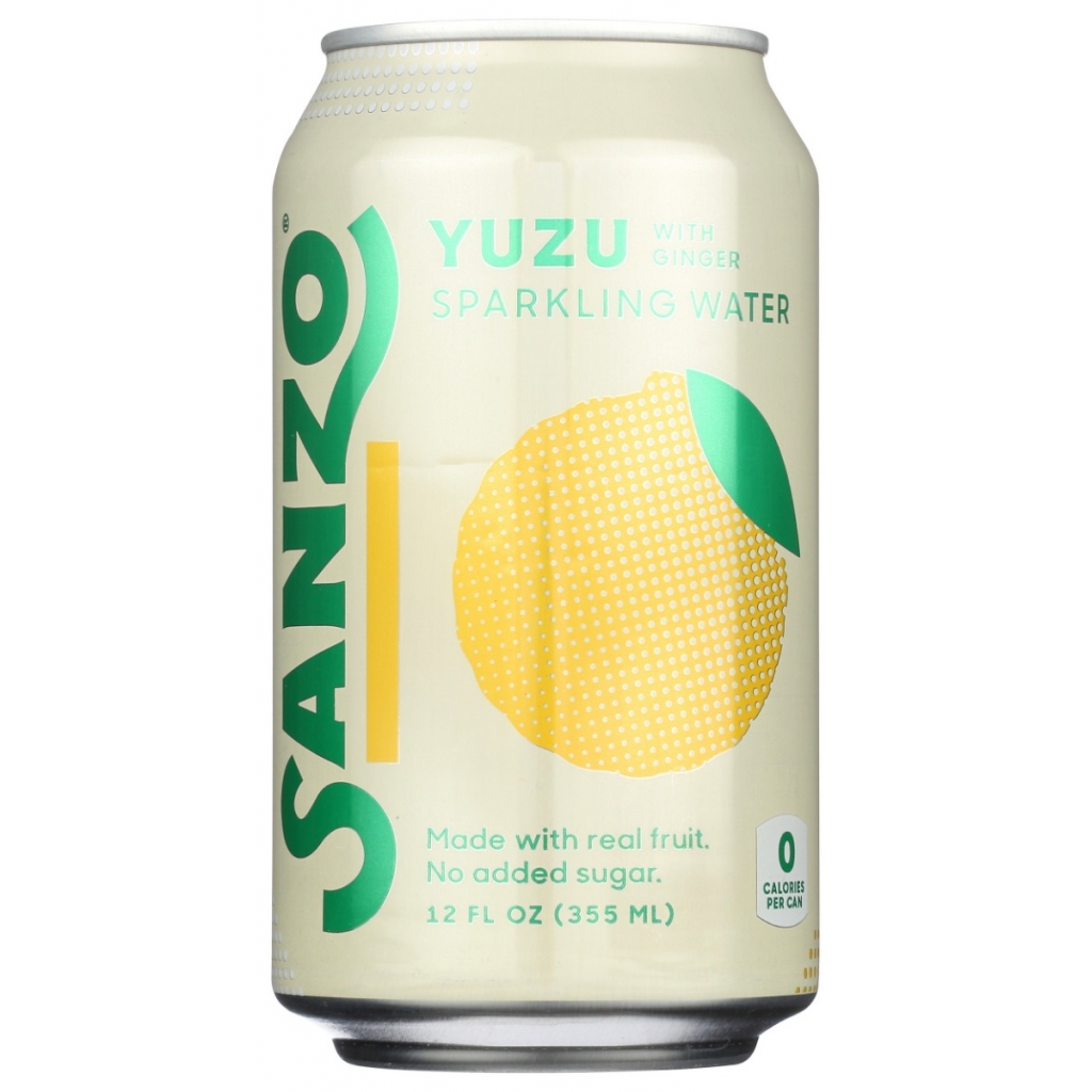 Yuzu Ginger Sparkling Water - Refreshing Citrus Beverage