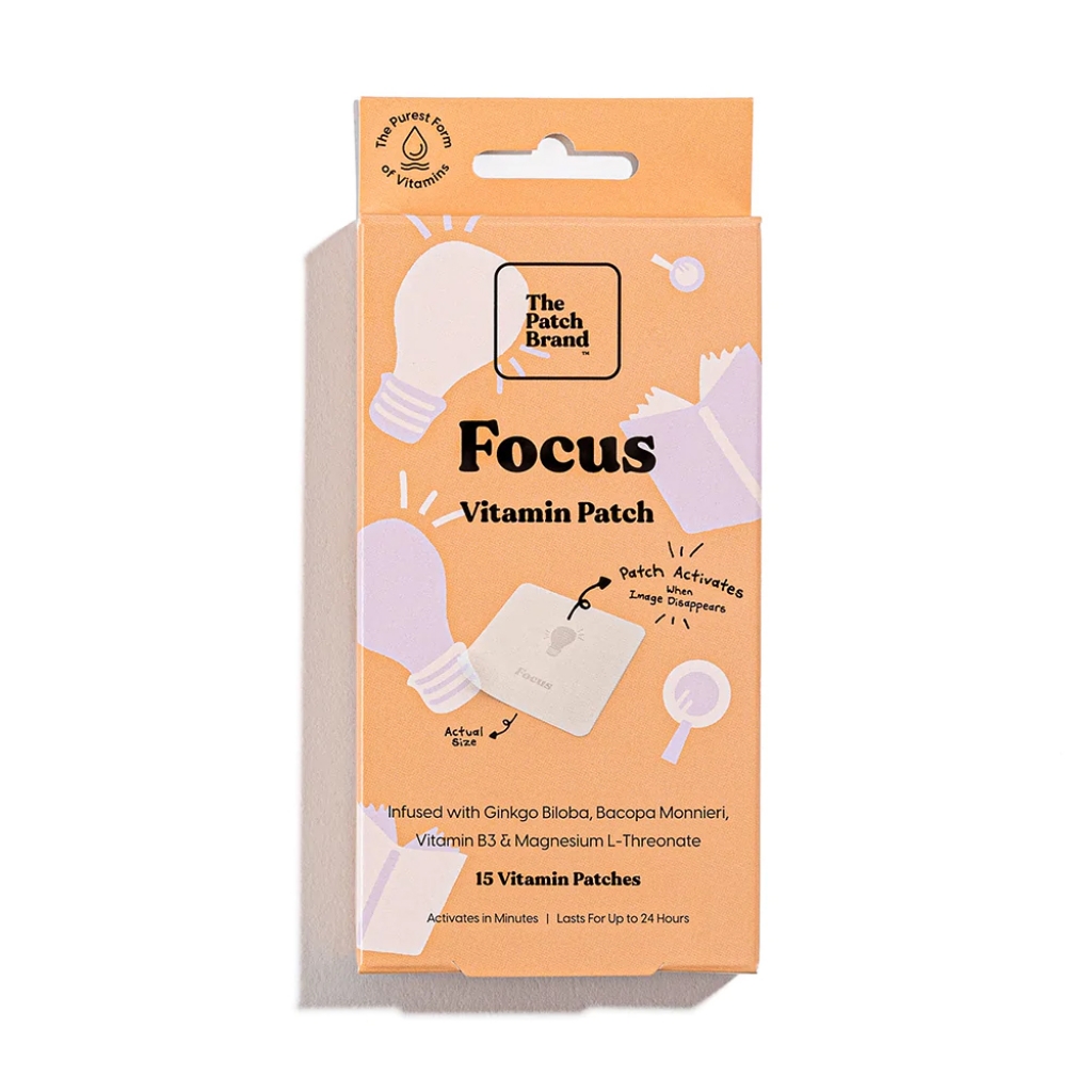 Focus & Stress Relief Vitamin Patch, 15 ct