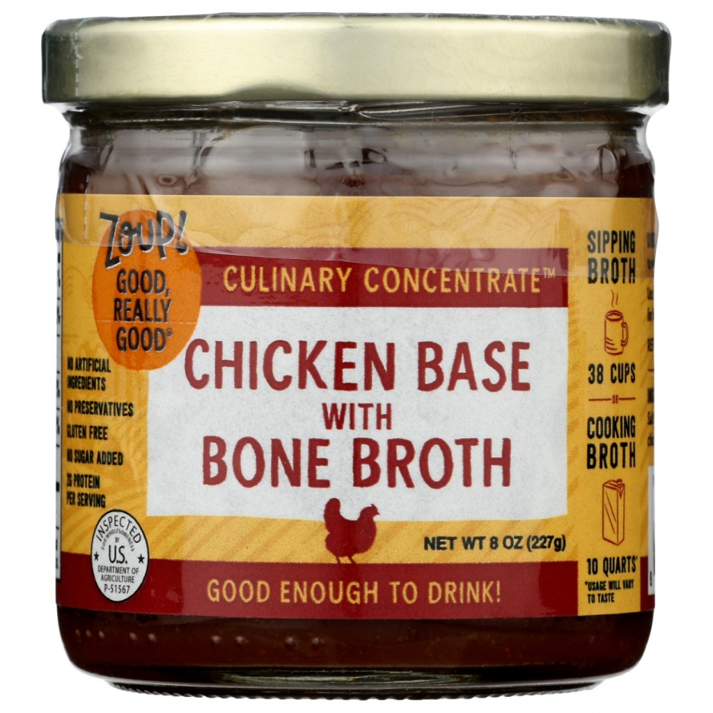 Super-Premium Chicken Bone Broth Concentrate - 8 OZ