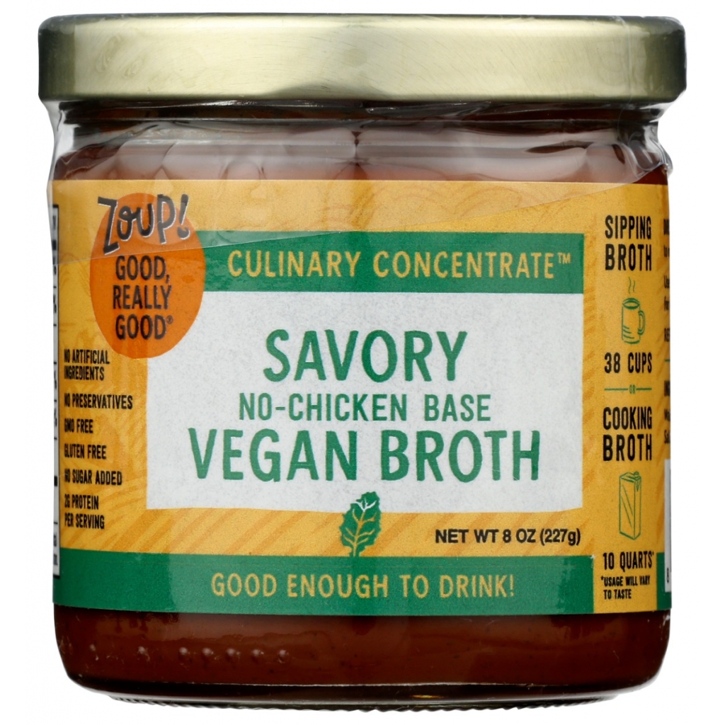 Savory Vegan Broth Concentrate, 8 oz - Umami Flavor