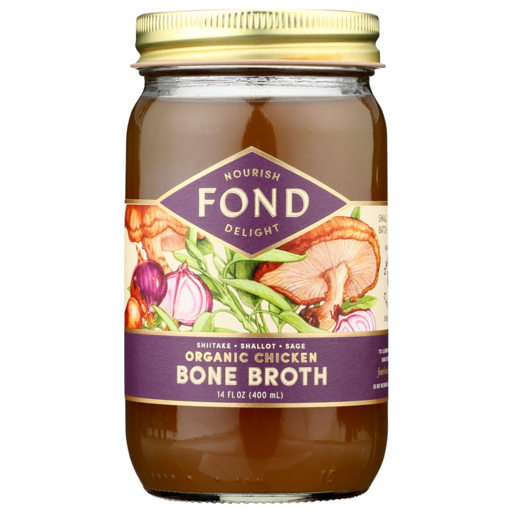 Organic Shiitake Sage Chicken Bone Broth - 14 oz