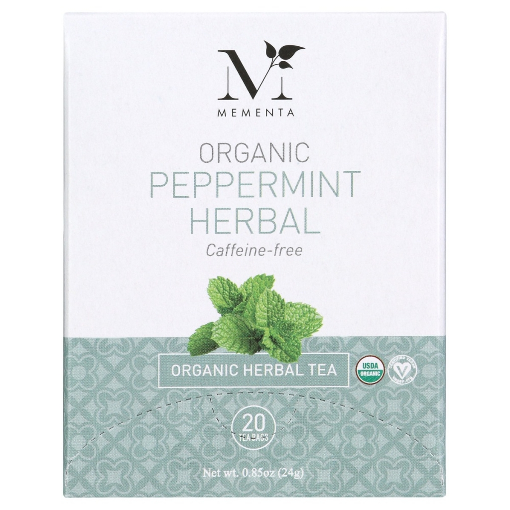 Organic Peppermint Herbal Tea - Caffeine-Free - 20 Bags