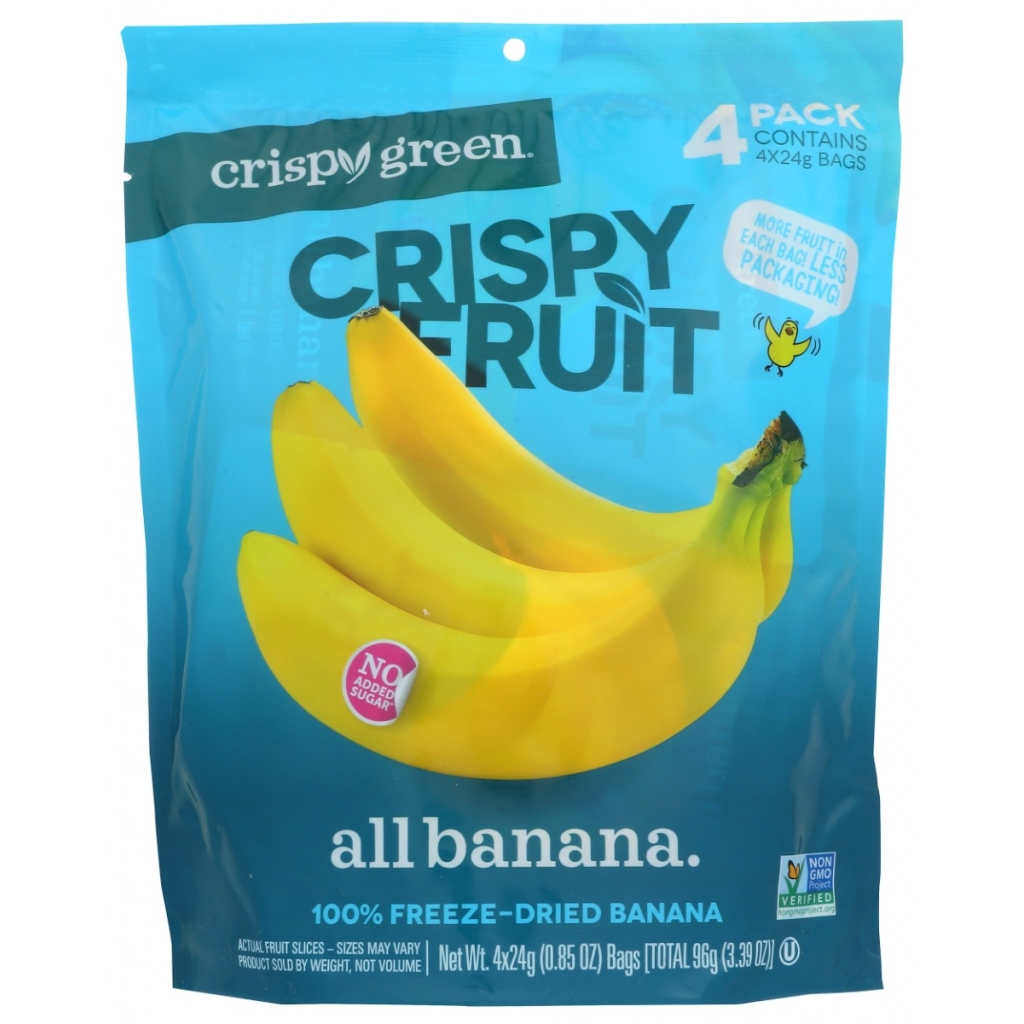 Crispy Banana Fruit Snacks - All-Natural Crunch, 3.39 oz