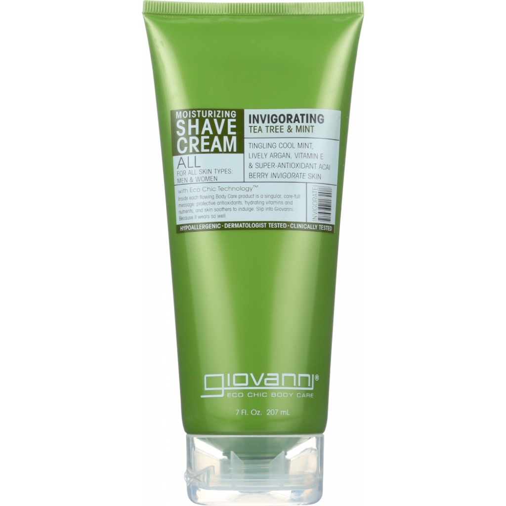 Giovanni Tea Tree & Mint Shave Cream - Refreshing & Soothing