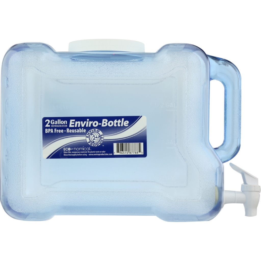 2 Gallon Eco-Friendly Refrigerator Enviro-Bottle, 1 ea