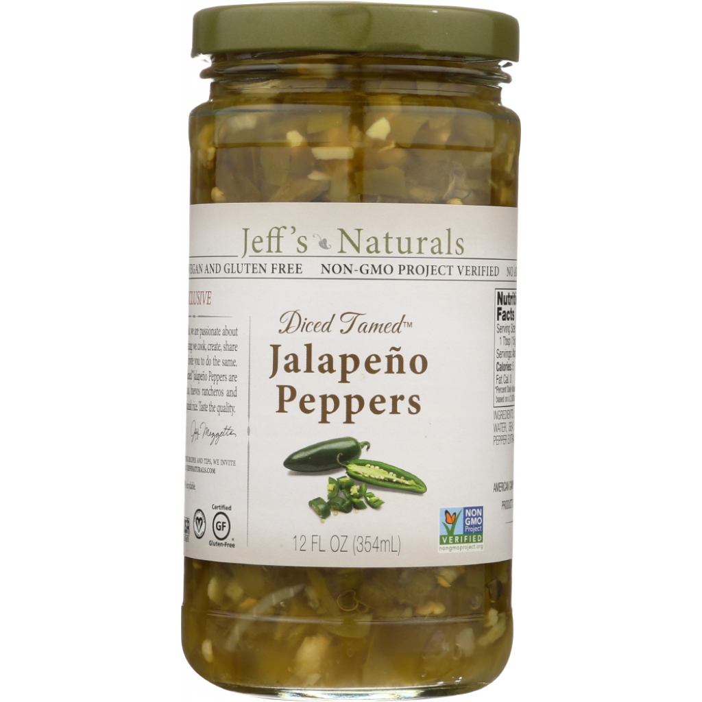 Diced Tamed Jalapeño Peppers - 12 oz