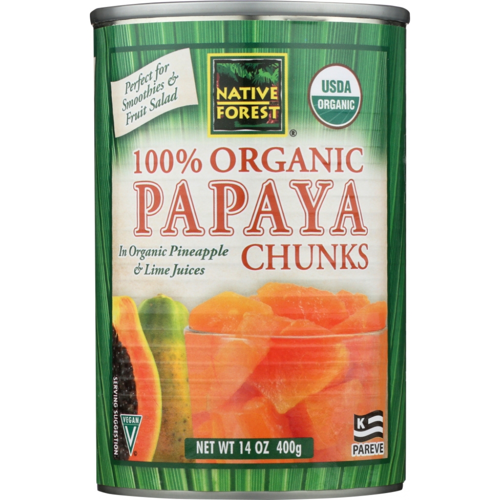 NATIVE FOREST Papaya Chunks - 14 oz