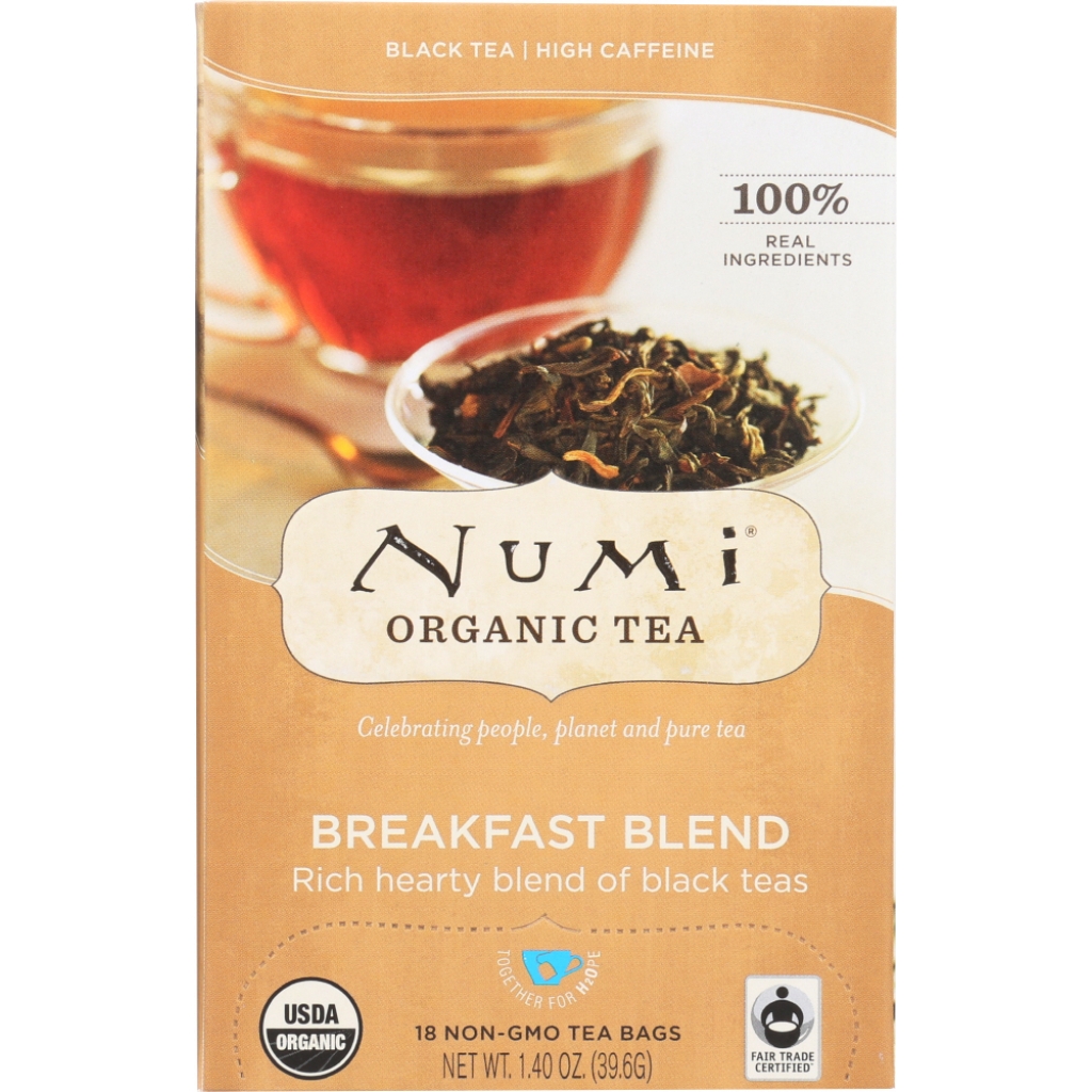 Organic Black Tea Breakfast Blend, 18 bags