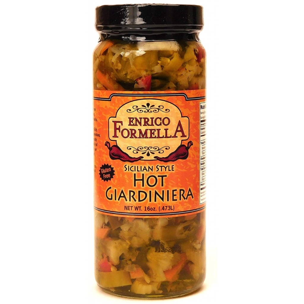 Delicious Hot Giardiniera Spread, 16 oz