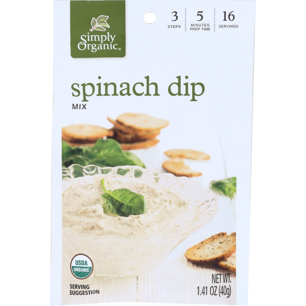 Simply Organic Spinach Dip Mix