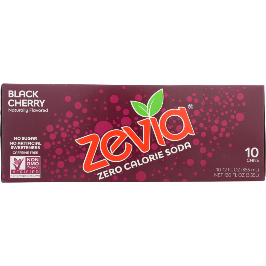 Black Cherry Zero Calorie Soda 10-Pack, 120 fl oz